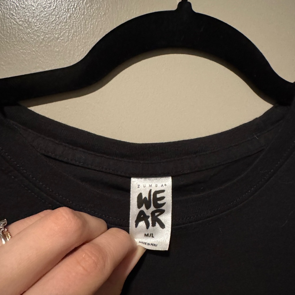 Zumba Fitness Black Tee with Bold Graphic “The Present is Female” - Picture 2 of 2